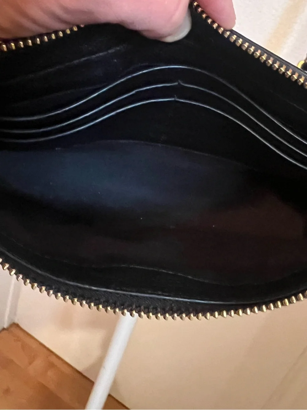 Tory Burch Black Leather Crossbody with Gold Hardware